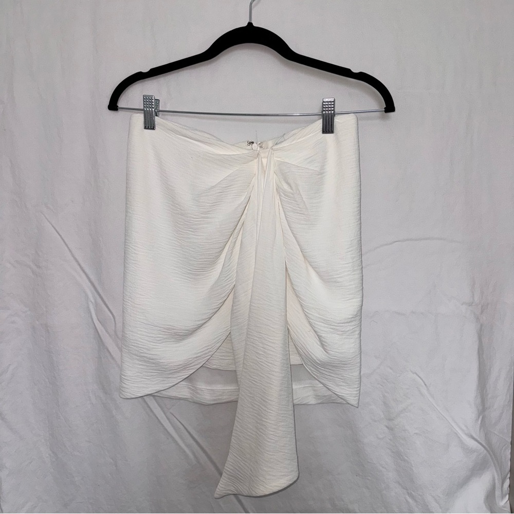 Emory Park White Wrap Skirt